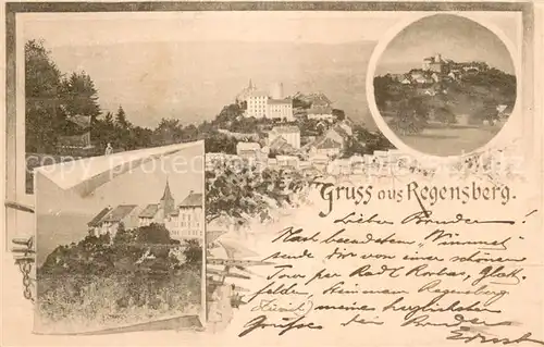 AK / Ansichtskarte Regensberg_Dielsdorf_ZH Schloss Panorama 