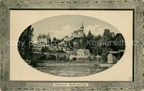 AK / Ansichtskarte Waedenswil_Waedensweil_ZH Buergli vom See 