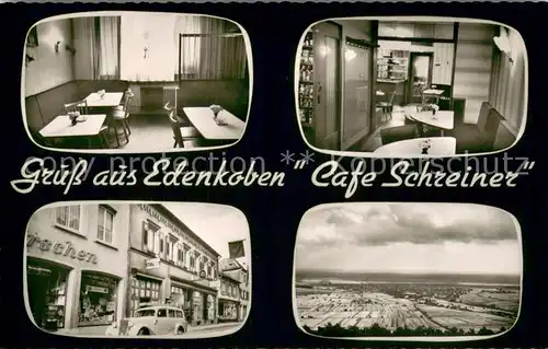 AK / Ansichtskarte Edenkoben Cafe Schreiner Gastraeume Panorama Edenkoben