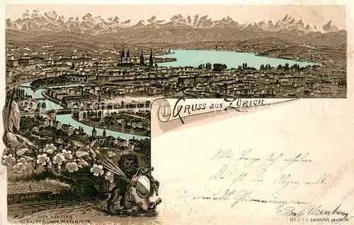 AK / Ansichtskarte Zuerich_ZH Panorama Zuerich_ZH