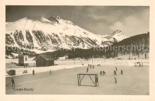 AK / Ansichtskarte Celerina_GR Cresta Bandy Eisbahn Celerina_GR