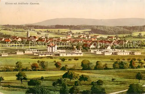 AK / Ansichtskarte Kloten Zuerich mit Artillerie Kaserne 