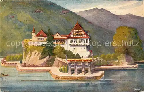 AK / Ansichtskarte Vitznau_Witznau_Vierwaldstaettersee_LU Schloessli Hohenfels 