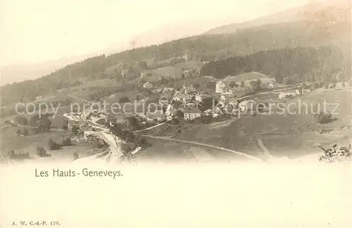 AK / Ansichtskarte Les_Hauts Geneveys_NE Panorama 