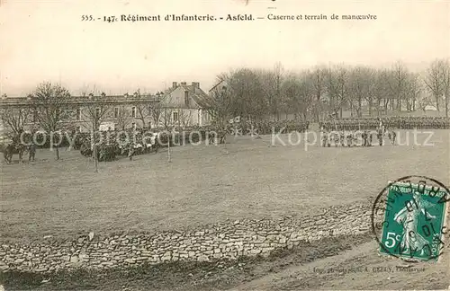 AK / Ansichtskarte Asfeld_08_Ardennes 147e Regiment dInfanterie Caserne et le terrain de manoeuvre 