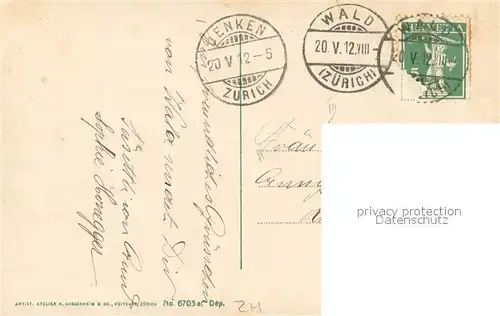 AK / Ansichtskarte Wald_ZH Panorama Wald_ZH