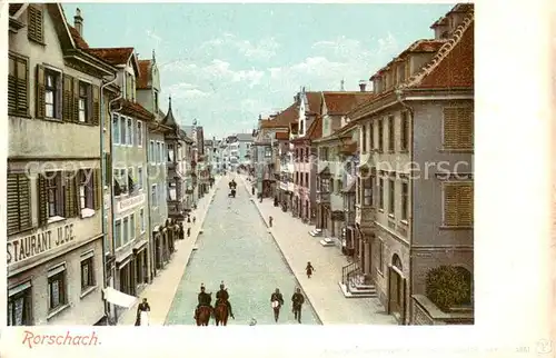 AK / Ansichtskarte Rorschach_SG Strassenpartie 