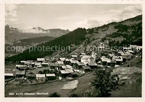 AK / Ansichtskarte Seth_GR Buendner Oberland Panorama 