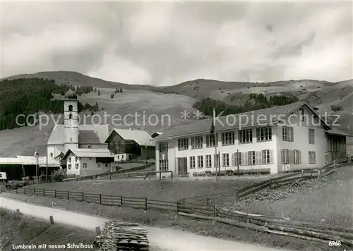 AK / Ansichtskarte Lumbrein mit neuem Schulhaus Lumbrein