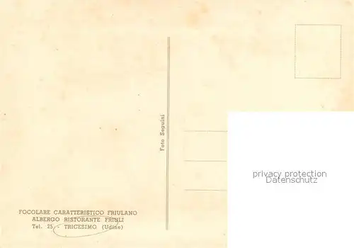 AK / Ansichtskarte Tricesimo_Udine Albergo Ristorante Friuli 