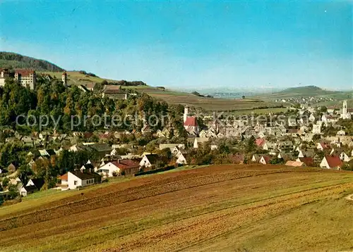 AK / Ansichtskarte Harburg_Schwaben Panorama Burg Harburg an der Romantischen Strasse Harburg Schwaben