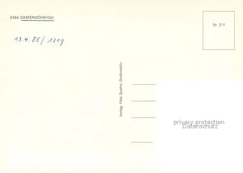 AK / Ansichtskarte Grafenwoehr Wasserturm Marienplatz Rathaus Fliegeraufnahme Wappen Grafenwoehr