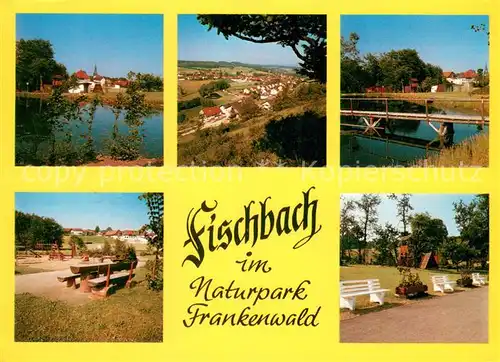 AK / Ansichtskarte Fischbach_Kronach Panorama Partie am Wasser Kinderspielplatz Parkanlagen Landschaft Fischbach Kronach