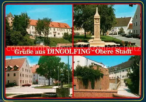 AK / Ansichtskarte Dingolfing Teilansichten Obere Stadt Denkmal Stadtmauer Dingolfing