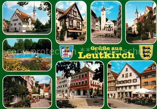 AK / Ansichtskarte Leutkirch Motive Innenstadt Freibad Leutkirch