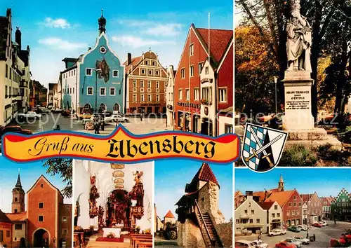 AK / Ansichtskarte Abensberg Tor der Holledau Motive Innenstadt Stadtmauer Denkmal Abensberg