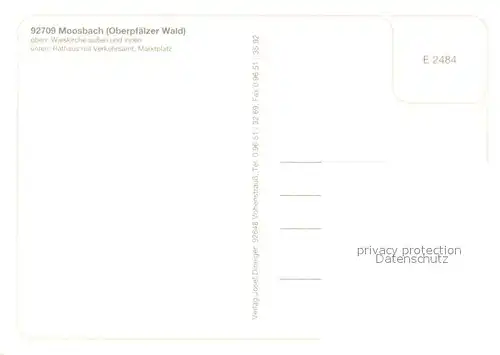 AK / Ansichtskarte Moosbach_Vohenstrauss Wieskirche Innenansicht Rathaus Verkehrsamt Marktplatz Ortsansicht mit Kirche Moosbach_Vohenstrauss