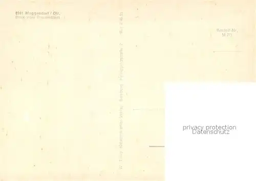 AK / Ansichtskarte Muggendorf_Fraenkische_Schweiz Panorama Blick vom Frauenstein Muggendorf_Fraenkische