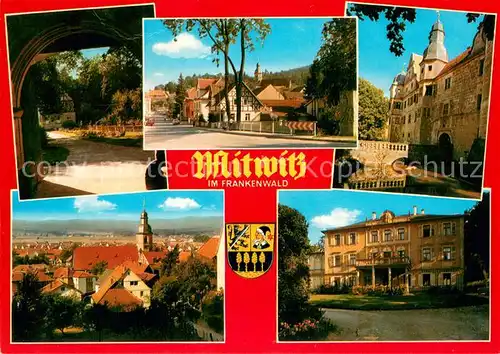 AK / Ansichtskarte Mitwitz Ortsansicht mit Kirche Schloss Park Mitwitz