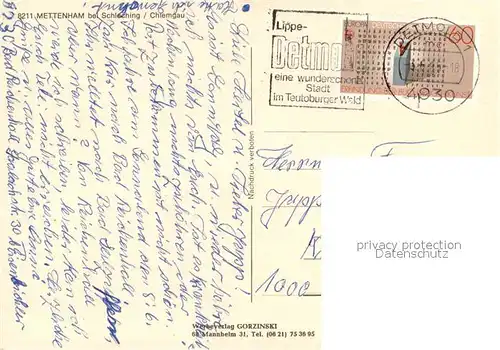 AK / Ansichtskarte Mettenham Wohnhaeuser Blumenschmuck Chiemgauer Alpen Mettenham