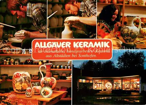 AK / Ansichtskarte Altstaedten_Allgaeu Allgaeuer Keramik Handwerk Altstaedten_Allgaeu