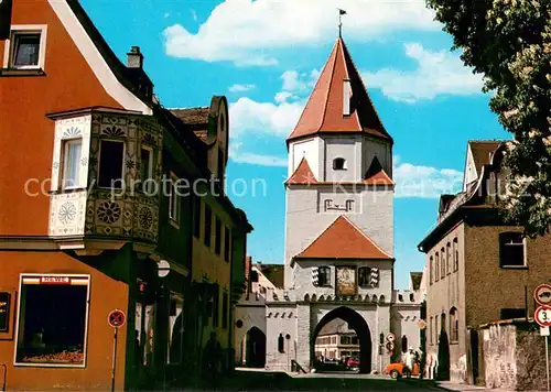 AK / Ansichtskarte Aichach Altstadt Unteres Tor Aichach