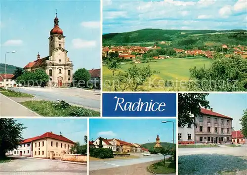 AK / Ansichtskarte Radnice Teilansichten m. Kirche Radnice