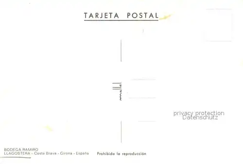 AK / Ansichtskarte Llagostera_ES Bodega Ramiro 