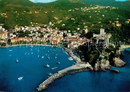 AK / Ansichtskarte Lerici Fliegeraufnahme Panorama mit Schloss Lerici