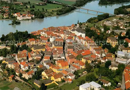 AK / Ansichtskarte Schaerding_Inn Fliegeraufnahme  Schaerding Inn