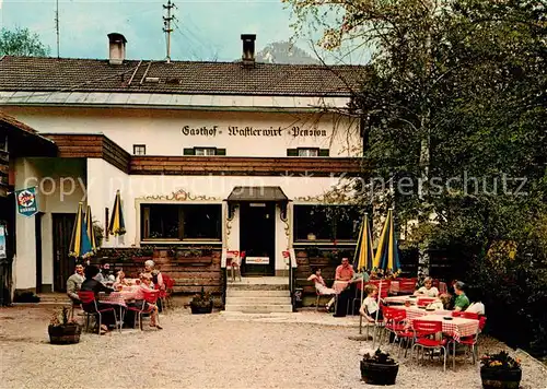 AK / Ansichtskarte Lenggries Gasthof Pension Wastlerwirt Terrassenansicht Lenggries