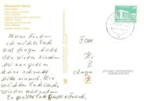 AK / Ansichtskarte Leipzig Hotel Merkur Leipzig