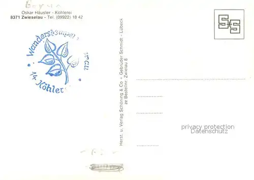 AK / Ansichtskarte Zwieselau Bayerns aelteste Koehlerei Oskar Haeusler Zwieselau