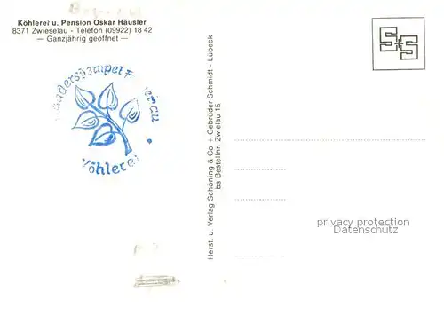 AK / Ansichtskarte Zwieselau Koehlerei Haeusler Teilansichten Prozess Zwieselau