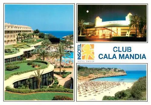 AK / Ansichtskarte Porto_Cristo_Mallorca Club Cala Mandia Strand Bei Nacht Porto_Cristo_Mallorca