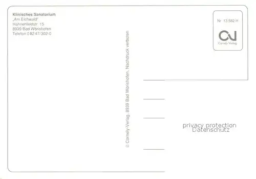 AK / Ansichtskarte Bad_Woerishofen Klinisches Sanatorium Pool  Bad_Woerishofen