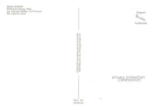 AK / Ansichtskarte Bad_Fuessing Quellenhof Teilansichten Bad_Fuessing