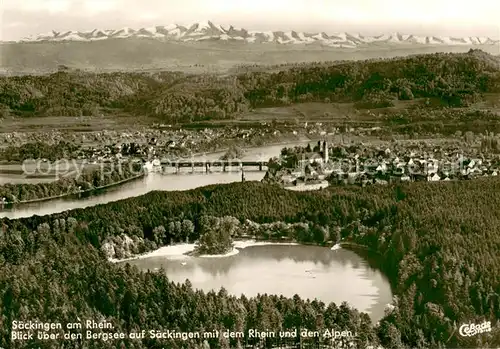 AK / Ansichtskarte Saeckingen_Bad Bergsee Rhein Alpen  Saeckingen_Bad
