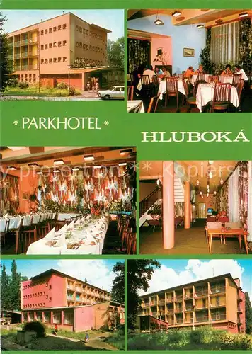 AK / Ansichtskarte Hluboka_nad_Vltavou_CZ Parkhotel Restaurant Festtafel 