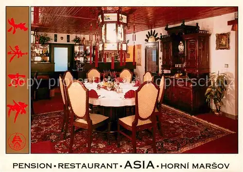 AK / Ansichtskarte Horni_Marsov Pension Restaurant Asia Horni Marsov