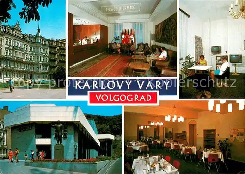 AK / Ansichtskarte Karlovy_Vary_Karlsbad Lazensky dum Volgograd 