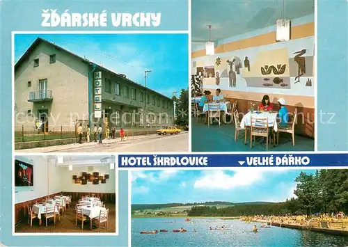 AK / Ansichtskarte Skrdlovice Zdarske Vrchy Velke Darko Hotel Skrdlovice Skrdlovice