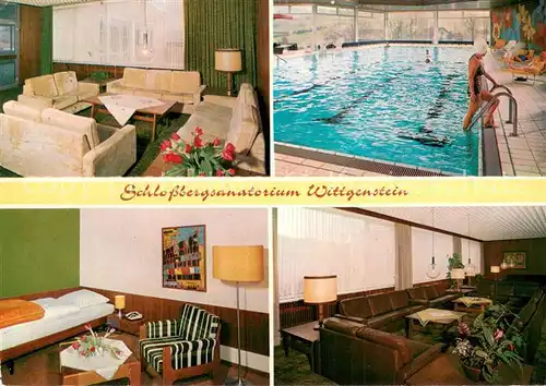 AK / Ansichtskarte Laasphe Schlossbergsanatorium Wittgenstein Details Laasphe