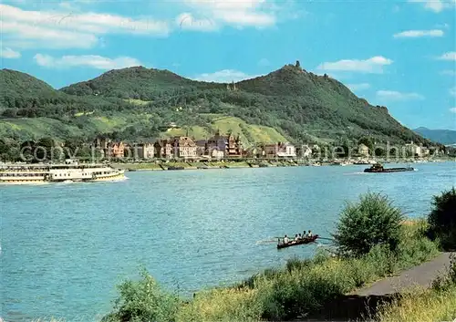 AK / Ansichtskarte Koenigswinter Blick ueber den Rhein auf den Drachenfels Koenigswinter