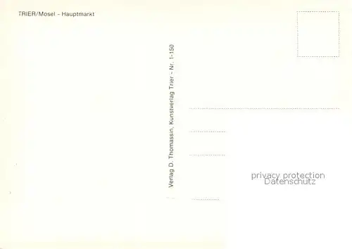 AK / Ansichtskarte Trier Hauptmarkt Trier