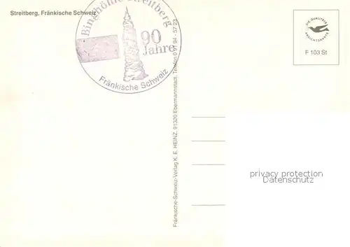 AK / Ansichtskarte Streitberg_Oberfranken Die Streitburg Panorama Grotte Stauwehr Streitberg Oberfranken