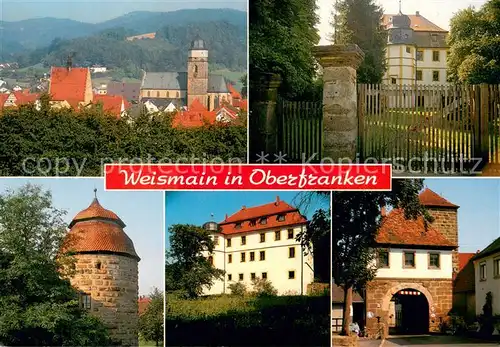 AK / Ansichtskarte Weismain Panorama Schloss Turm Stadttor Weismain