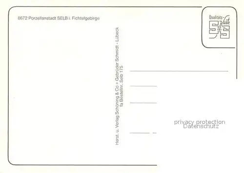 AK / Ansichtskarte Selb Strassenpartien Freibad Weiher Selb