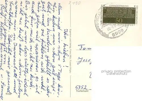 AK / Ansichtskarte Weiler_Allgaeu Panorama Kirche Strassenpartie Weiler_Allgaeu