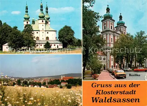 AK / Ansichtskarte Waldsassen Dreifaltigkeitskirche Kappl Basilika Panorama Waldsassen